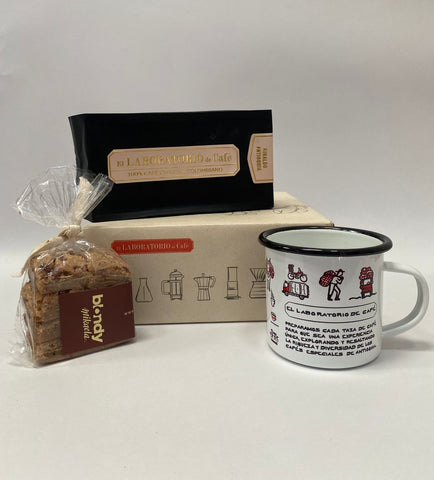 Kit bolsa 340 gr + pocillo de peltre + blondy paquetico