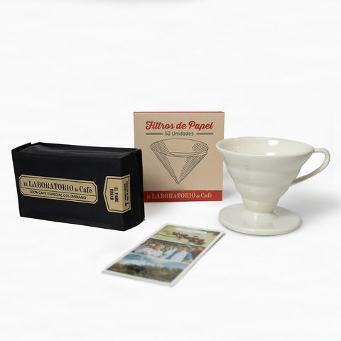 Kit cono cerámica + 340gr Línea Roja